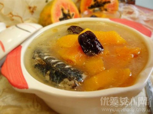 木瓜鲫鱼汤----丰胸的好食物！